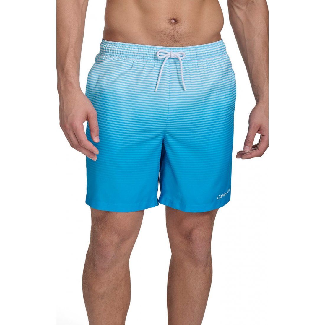 Calvin klein - Short de bain 'Graphite Stripe Core Volley' pour Hommes
