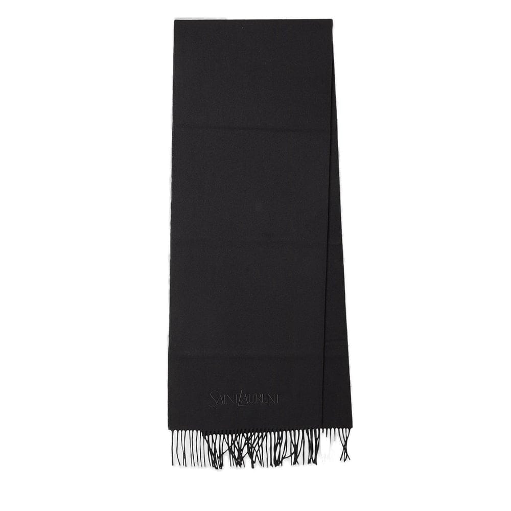Saint laurent - Écharpe en cachemire  'Logo Embroidered' pour Hommes