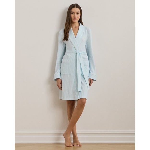 Lauren ralph lauren - 'Striped Interlock Shawl-Collar Robe' pour Femmes
