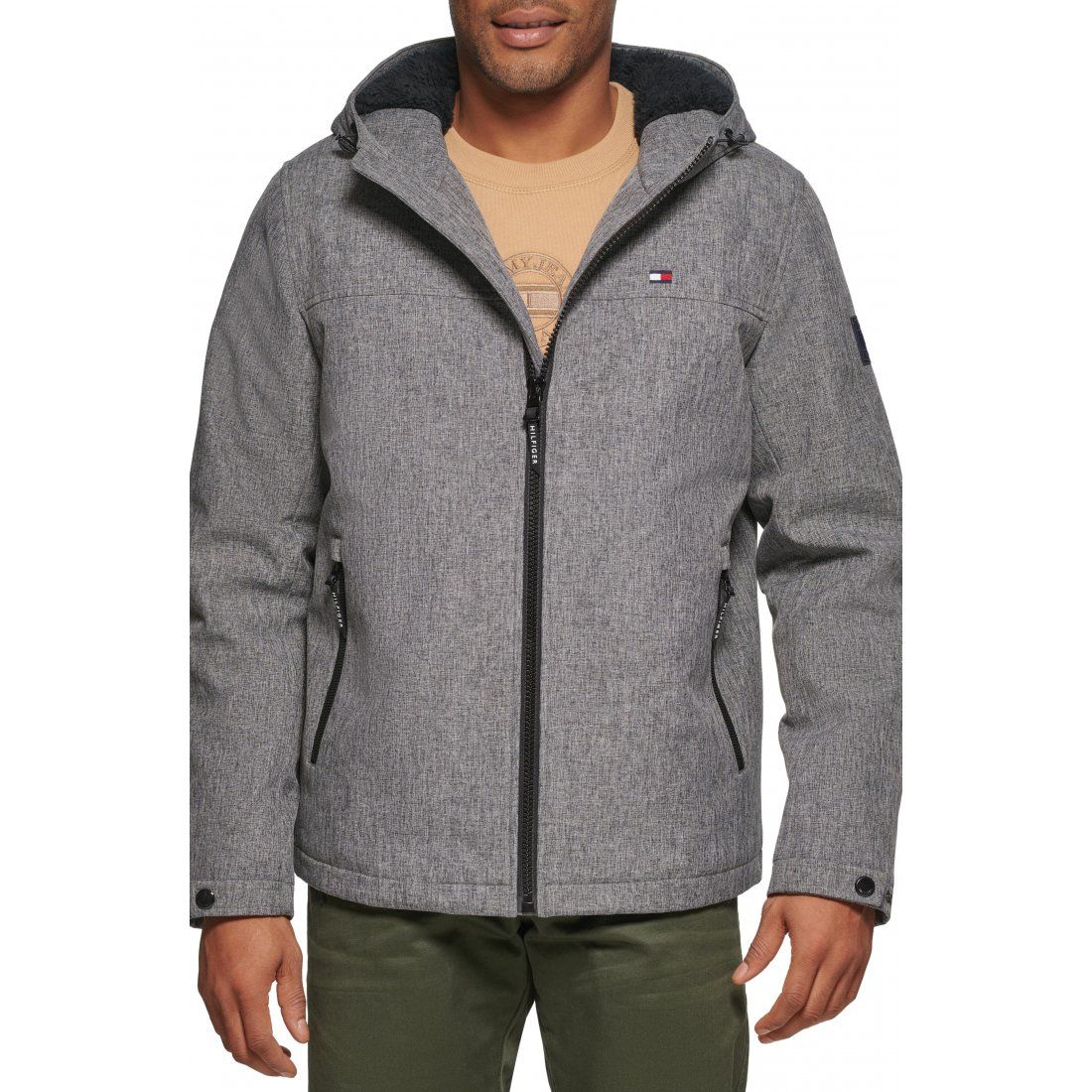 Tommy hilfiger - Veste 'Faux Shearling Lined Hooded' pour Hommes