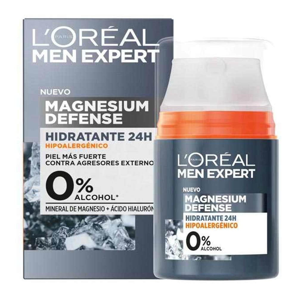 L'Oréal Paris - Crème visage 'Men Expert Magnesium Defense Hypoallergenic' - 50 ml