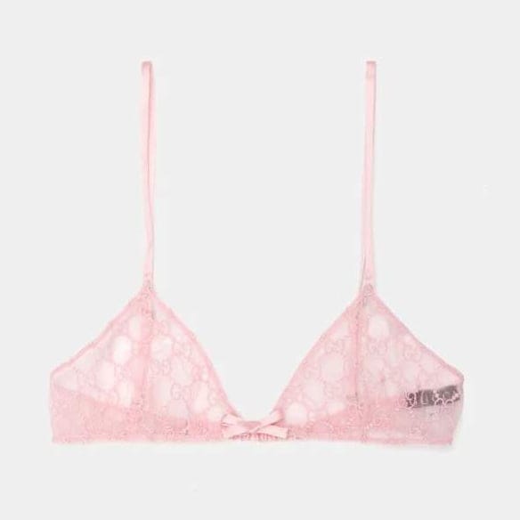 Gucci - Soutien-gorge 'GG Tulle And Lace' pour Femmes