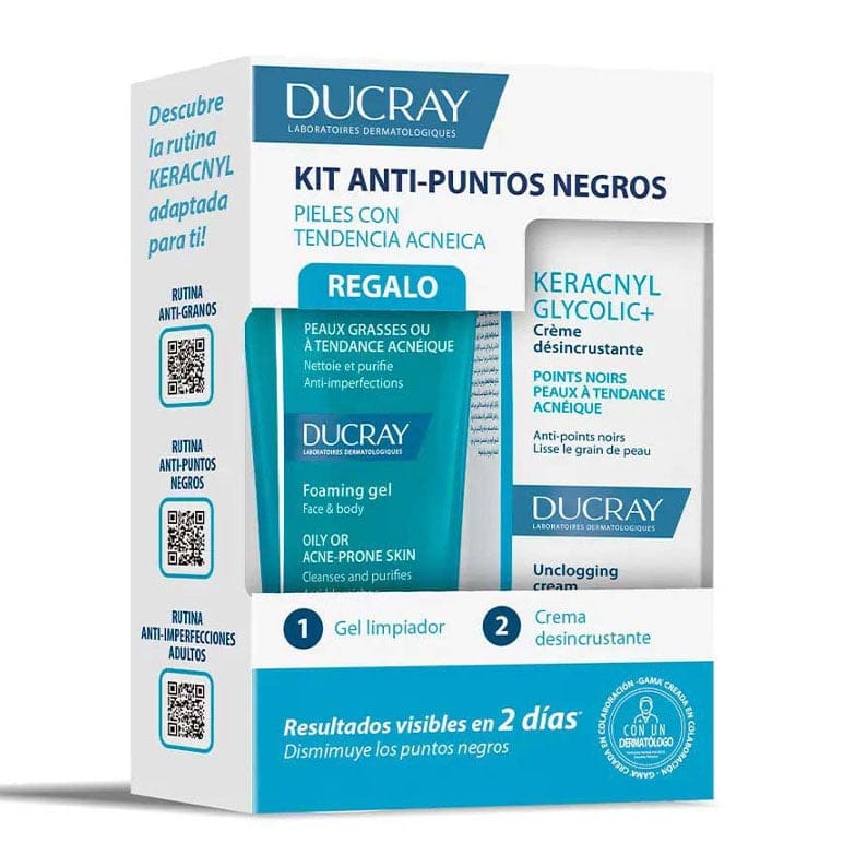 Ducray - Coffret de soins de la peau 'Keracnyl Anti-Blackhead' - 2 Pièces