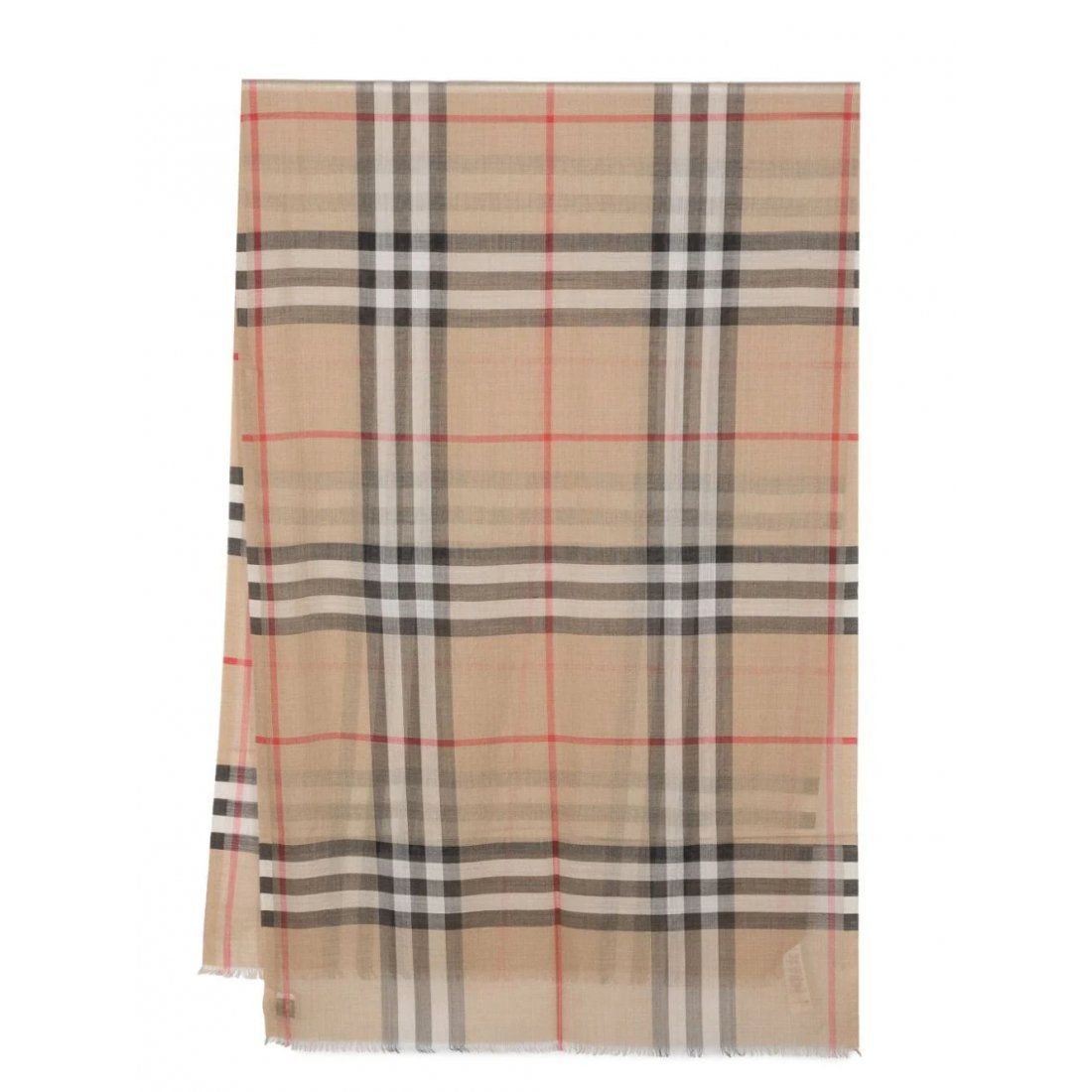 Burberry - Écharpe en laine 'Check' pour Femmes