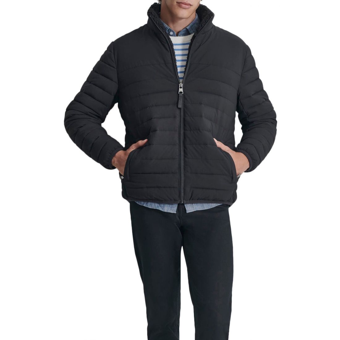 Dkny - Veste matelassée 'Water Resistant Faux Shearling Lined' pour Hommes