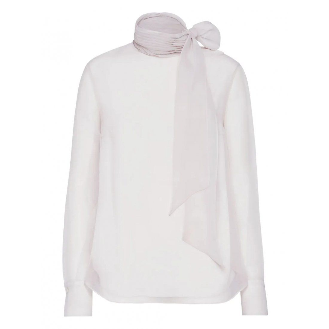 Brunello cucinelli - Blouse à manches longues 'Pussybow' pour Femmes