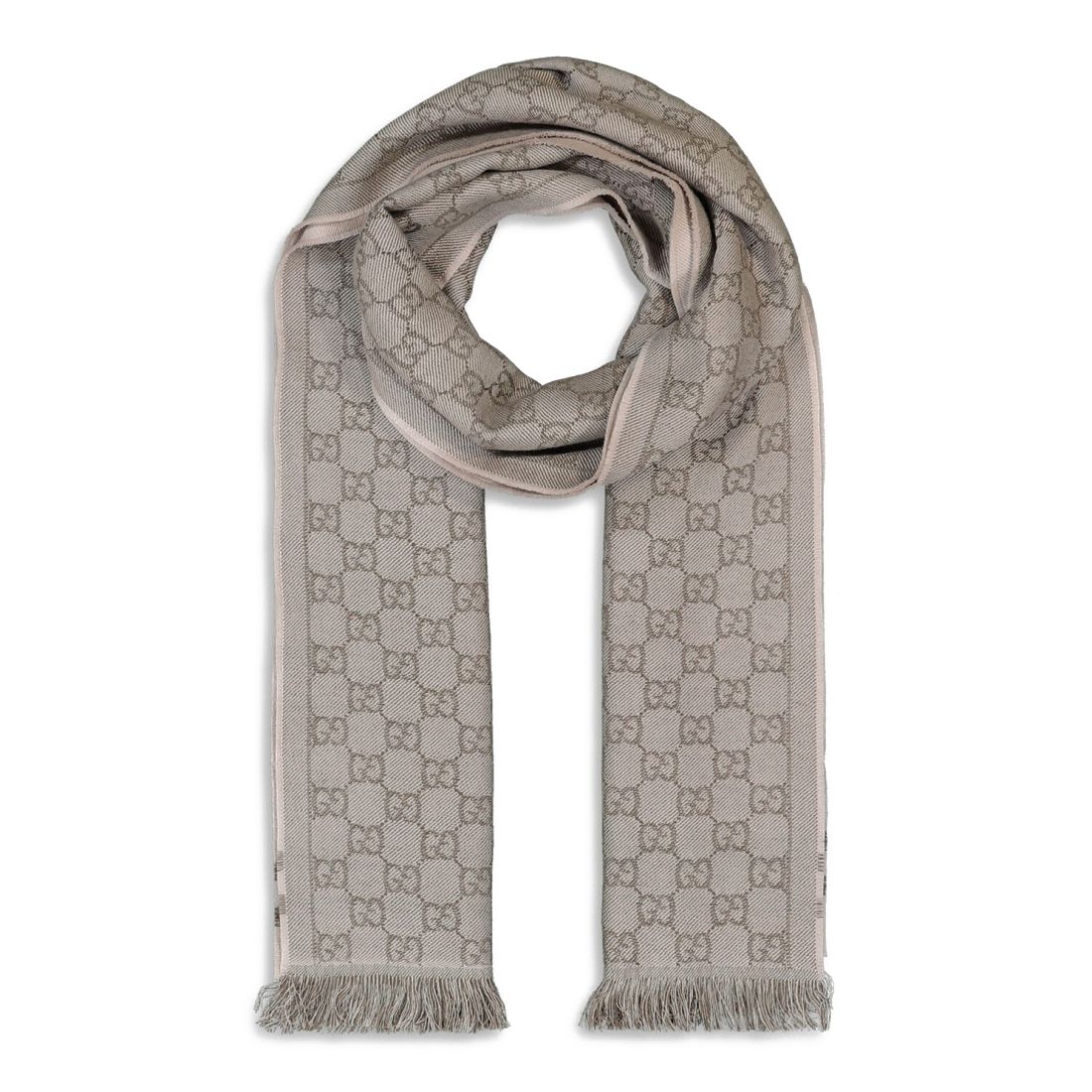 Gucci - Écharpe en laine 'Monogram' pour Hommes