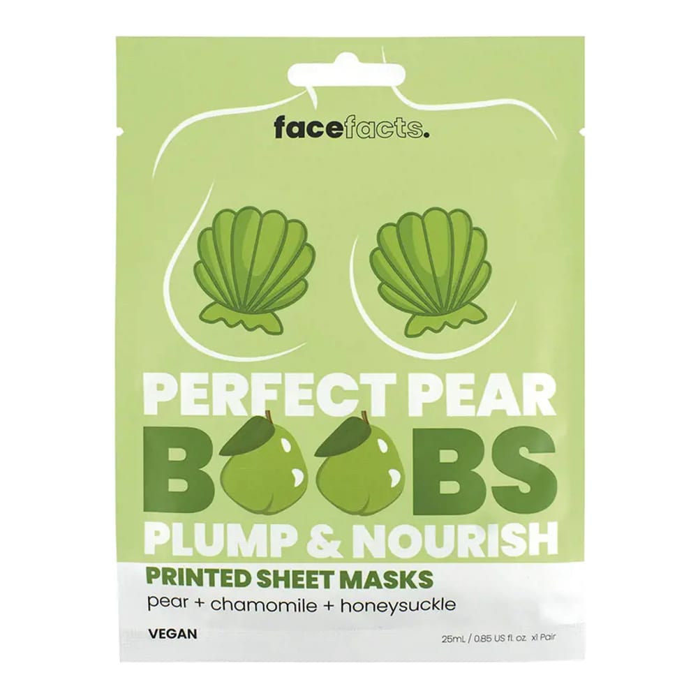 Face Facts - Masque en feuille 'Perfect Pear Boobs Plump & Nourish' - 25 ml