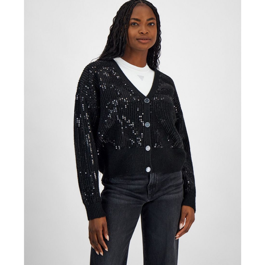 Guess - Cardigan 'Riley Sequined Cardigan' pour Femmes