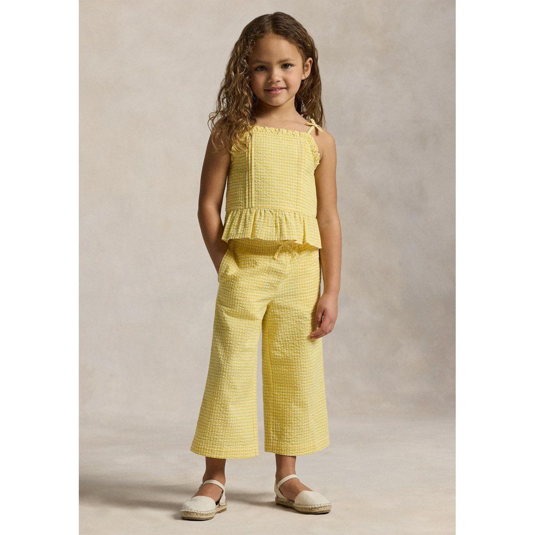 Ralph lauren kids - "Ensemble haut & pantalon 'Gingham Seersucker' pour Petites filles"