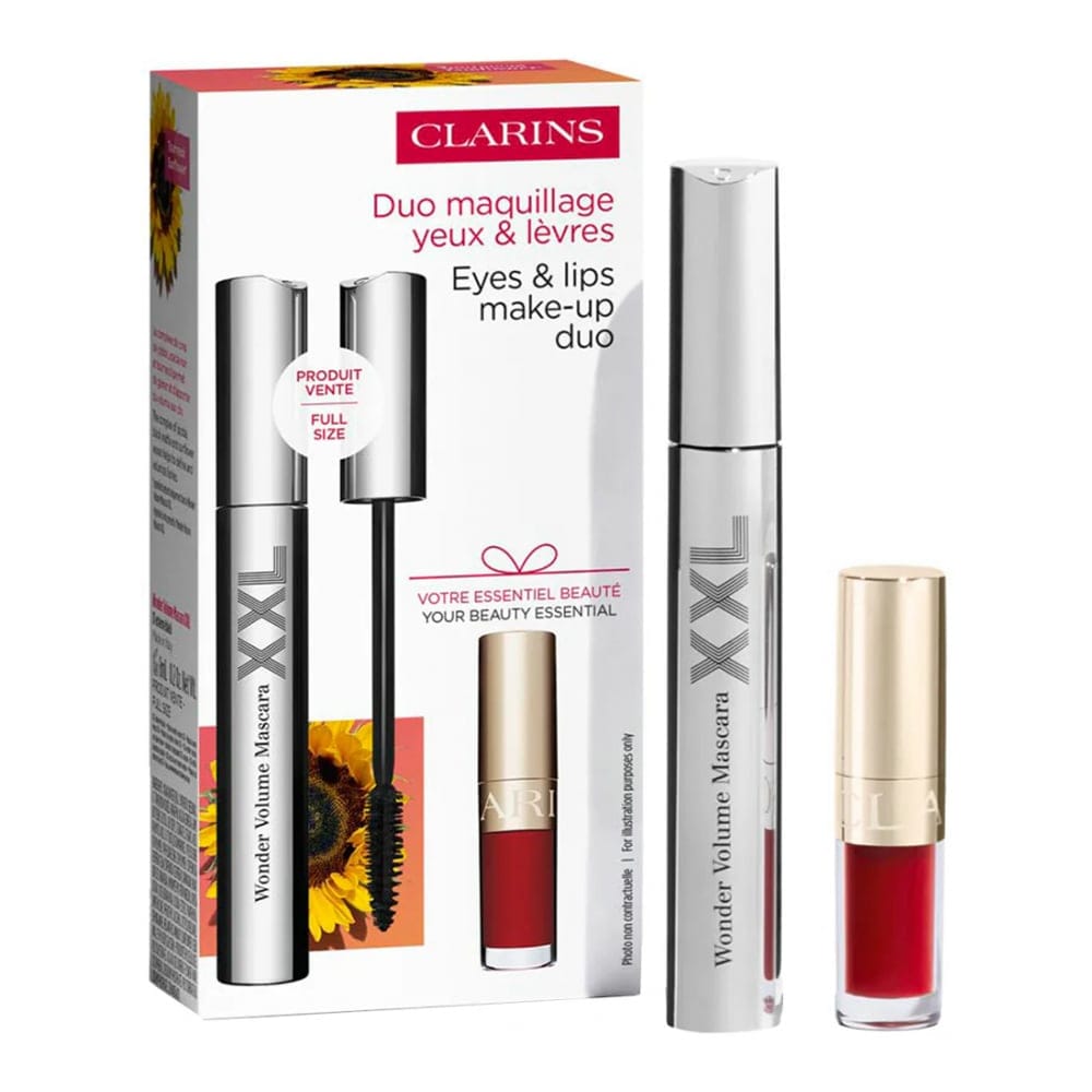 Clarins - Set de maquillage 'Eye and Lip Duo' - Tous types de peau, 2 Pièces