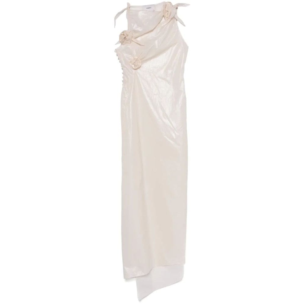 Coperni - Robe de soirée 'Floral-Appliqué Asymmetric' pour Femmes