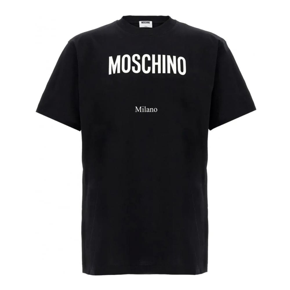 Moschino - T-shirt 'Logo-Print Crew-Neck' pour Hommes