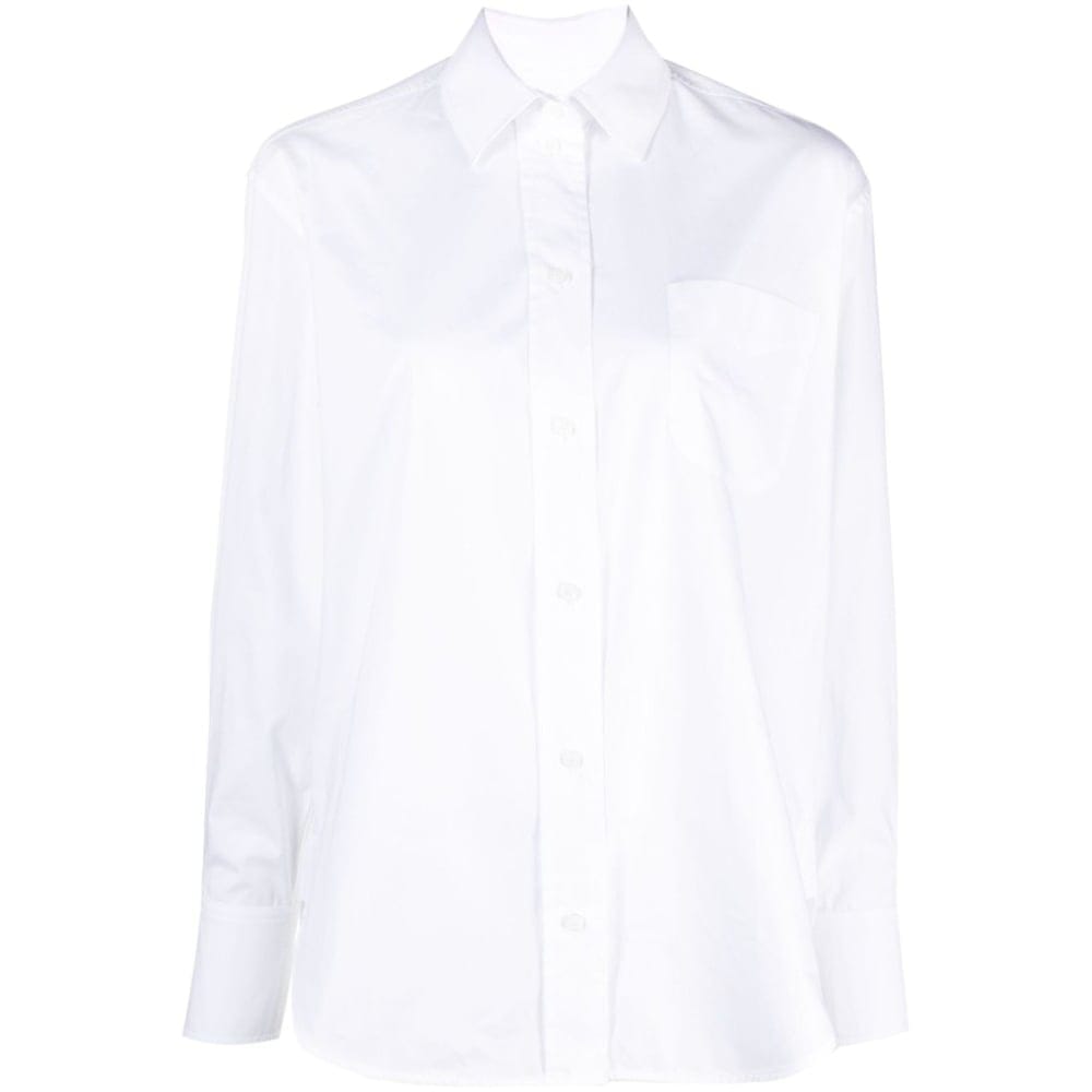 Victoria beckham - Chemise 'Logo-Embroidered' pour Femmes