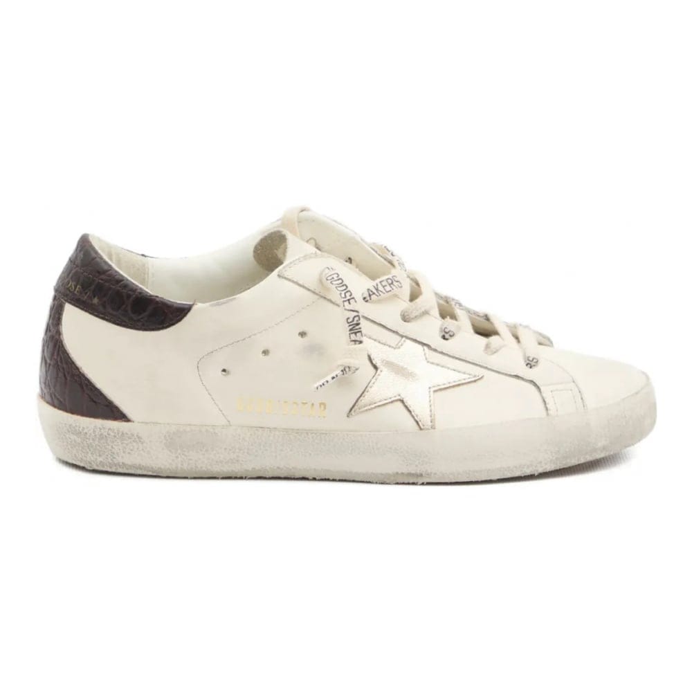 Golden goose deluxe brand - Sneakers 'Super-Star Crocodile-Effect' pour Femmes