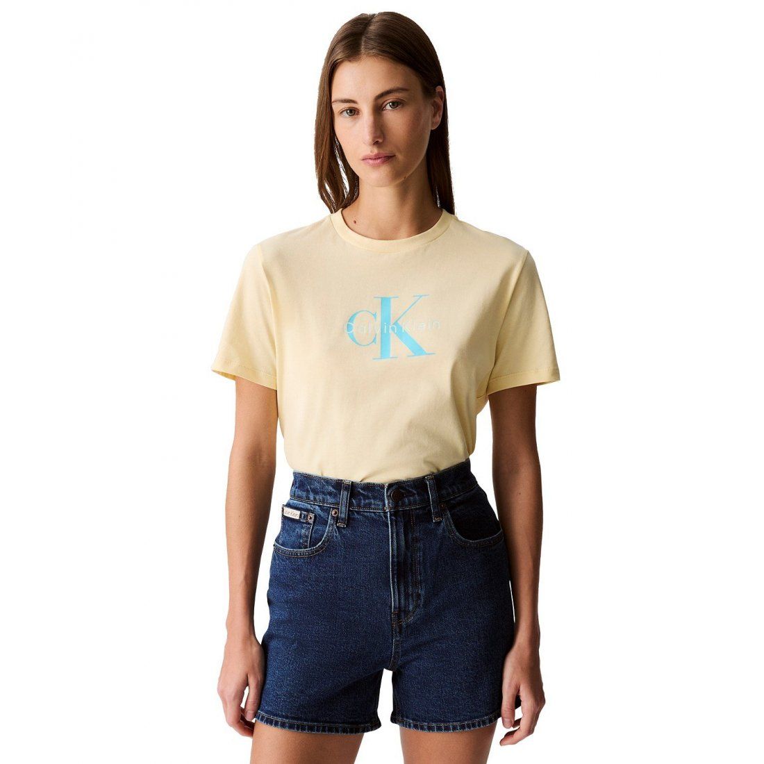 Calvin klein jeans - Femmes's 'High-Rise Midi' Short en jean