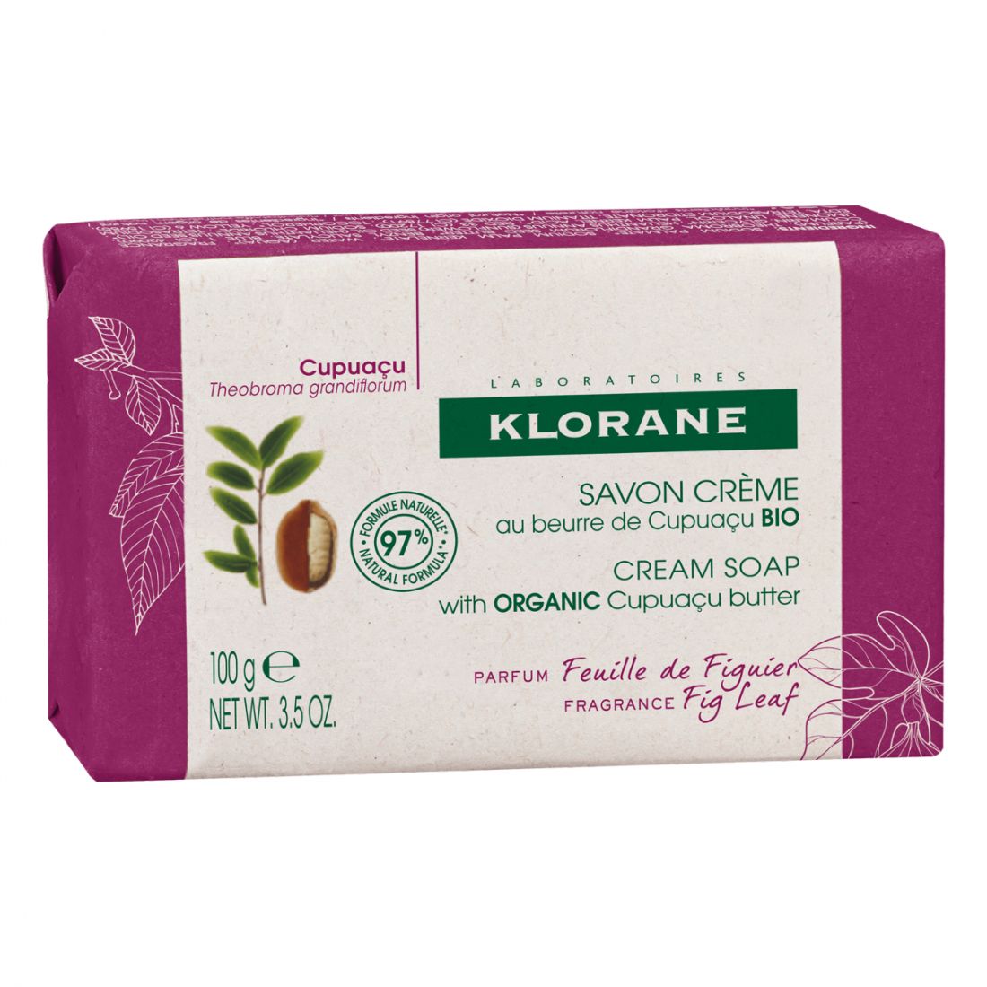 Klorane - Crème de savon 'Feuille De Figuier' - 100 g
