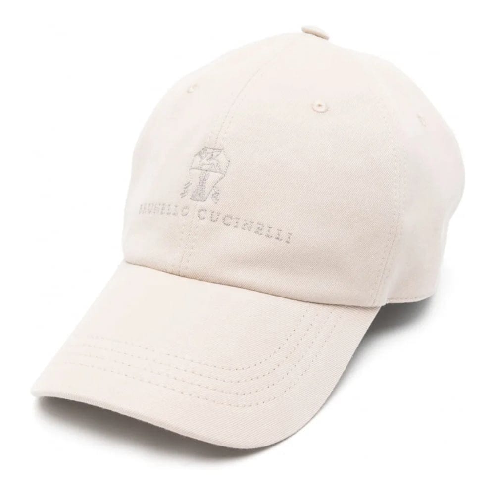 Brunello cucinelli - Casquette 'Logo-Embroidered' pour Hommes