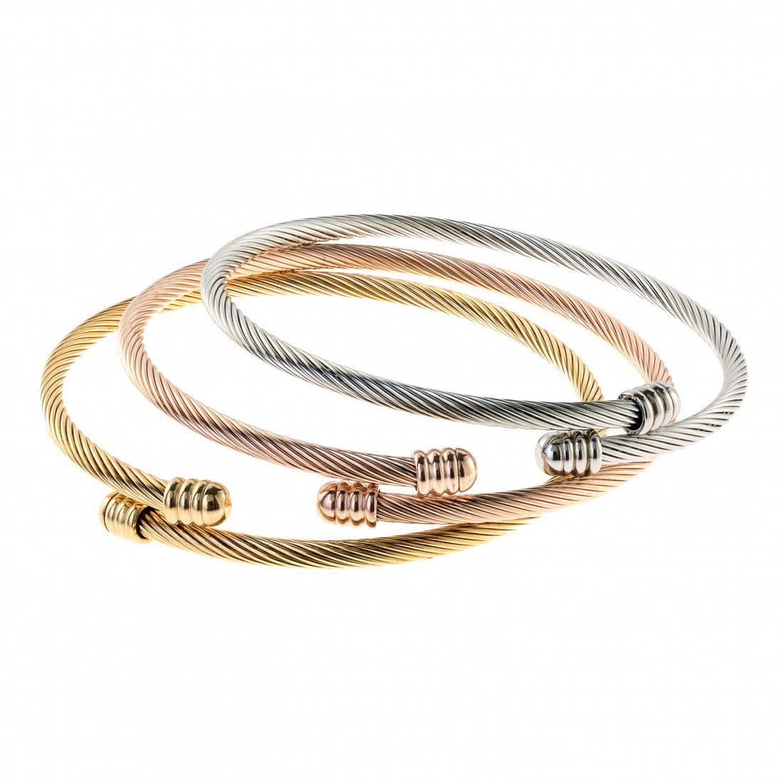 Liv Oliver - Bangle 'Tri Color Texture' pour Femmes