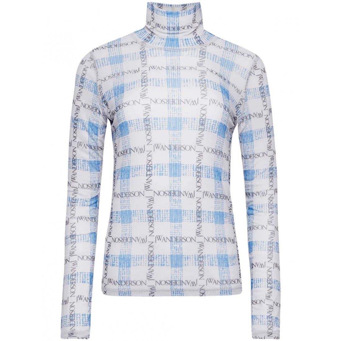 Jw anderson - Top à manches longues 'Logo Check-Print' pour Femmes