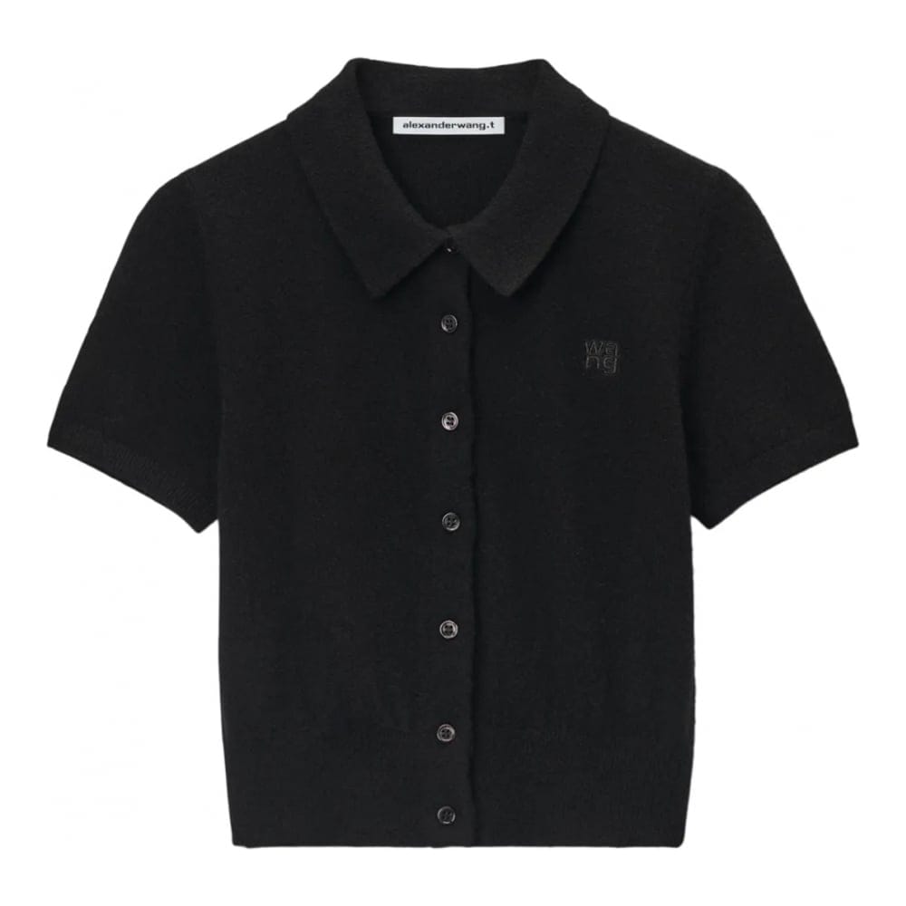 T by alexander wang - Polo 'Logo-Embroidered' pour Femmes