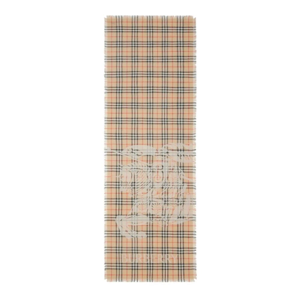Burberry - Écharpe en laine 'Signature Knight Motif' pour Femmes