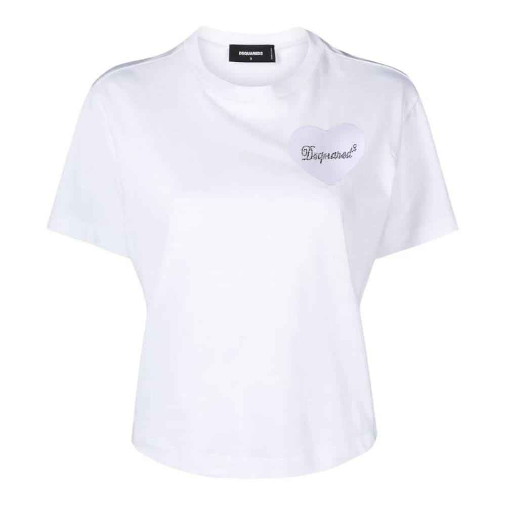 Dsquared - T-shirt 'Logo-Appliqué' pour Femmes