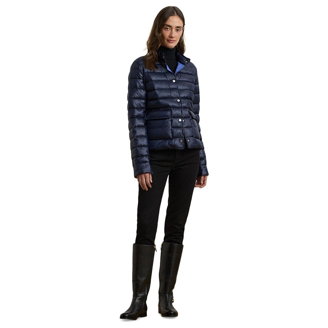 Lauren ralph lauren - "'Snap-Front Stand-Collar Packable Coat' pour Femmes"