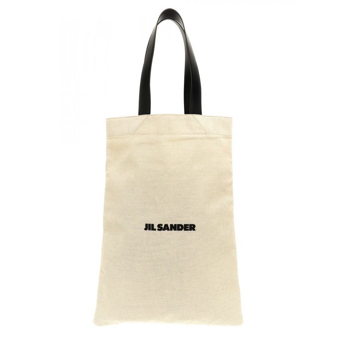 Jil sander - Sac à main shopping 'Logo-Print Large' pour Femmes