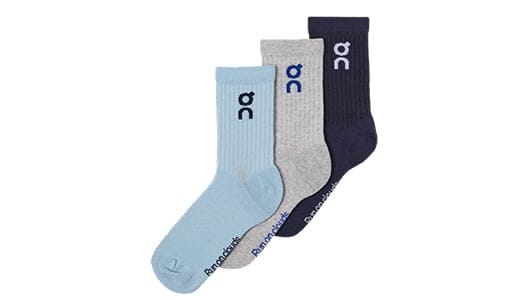 On running Logo Sock High 3P-2UF10310331--U-Wash|Navy-47-49-L  47 - 49