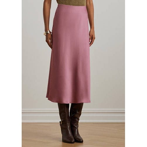 Lauren ralph lauren - 'Satin Charmeuse Midi Skirt' pour Femmes
