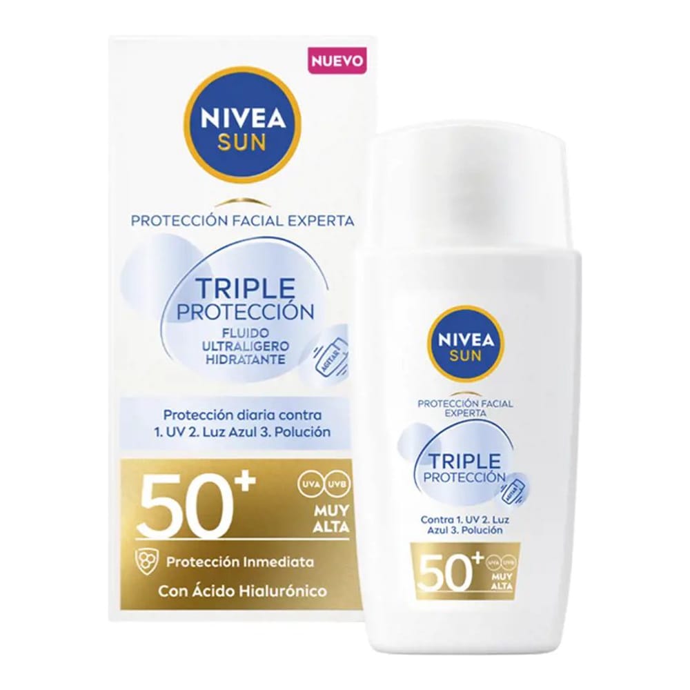 Nivea - Crème solaire pour le visage 'Sun Triple Protection Ultralight Fluid SPF50' - 40 ml