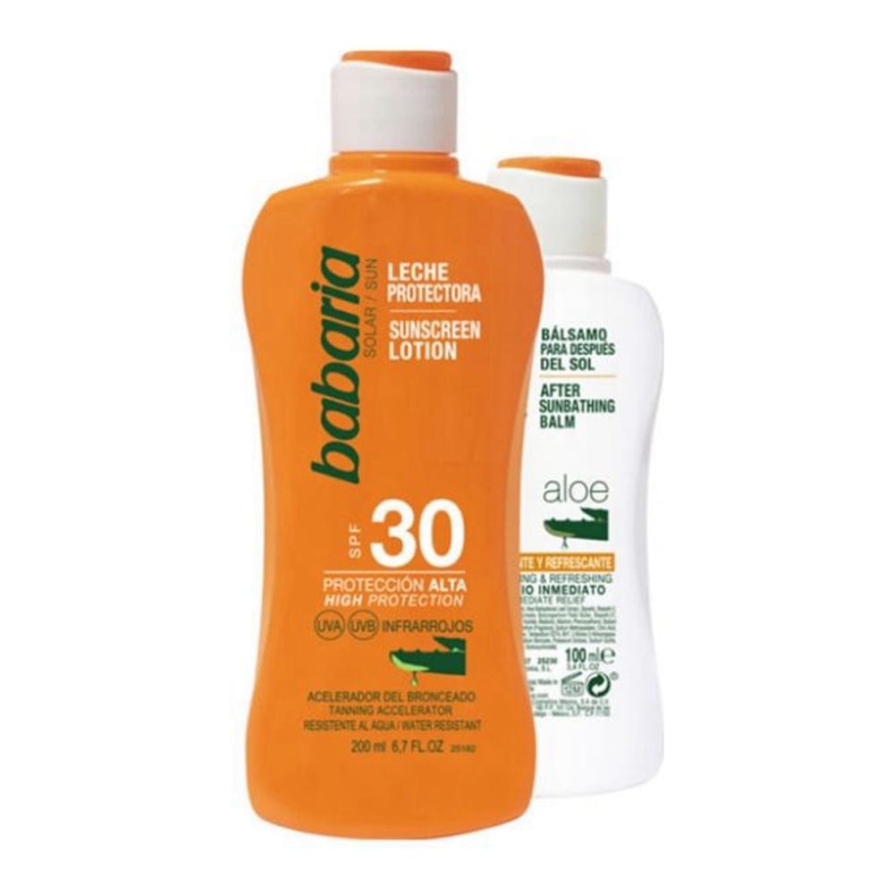 Babaria - Set de soins solaires 'Solar Aloe Vera SPF30' - 2 Pièces