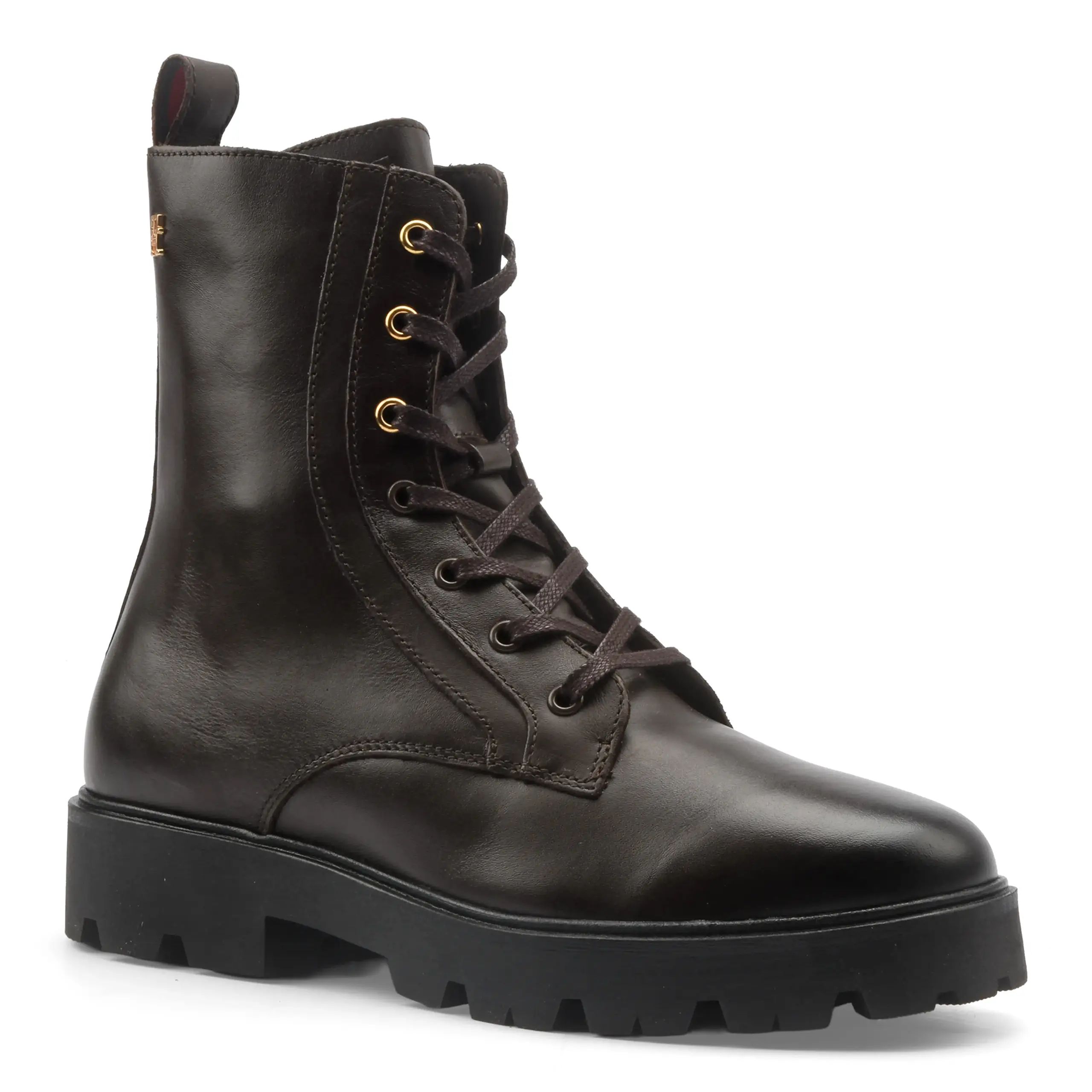 Tommy hilfiger TH STUD LEATHER LACE-UP BOOT-38 38