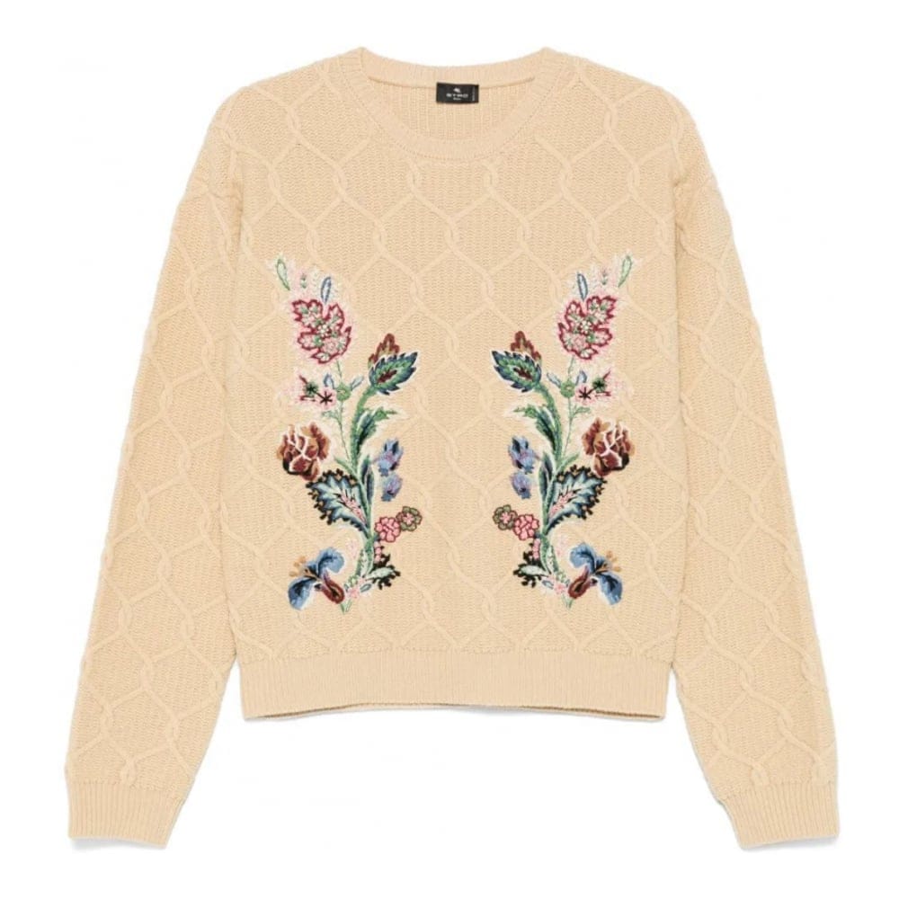 Etro - Pull 'Floral-Embroidered' pour Femmes