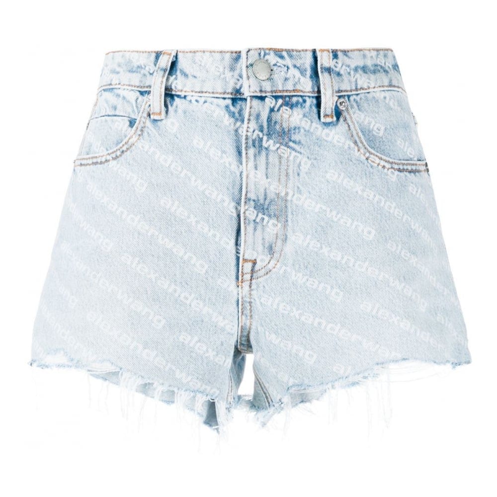 Alexander wang - Short en jean 'Bite' pour Femmes