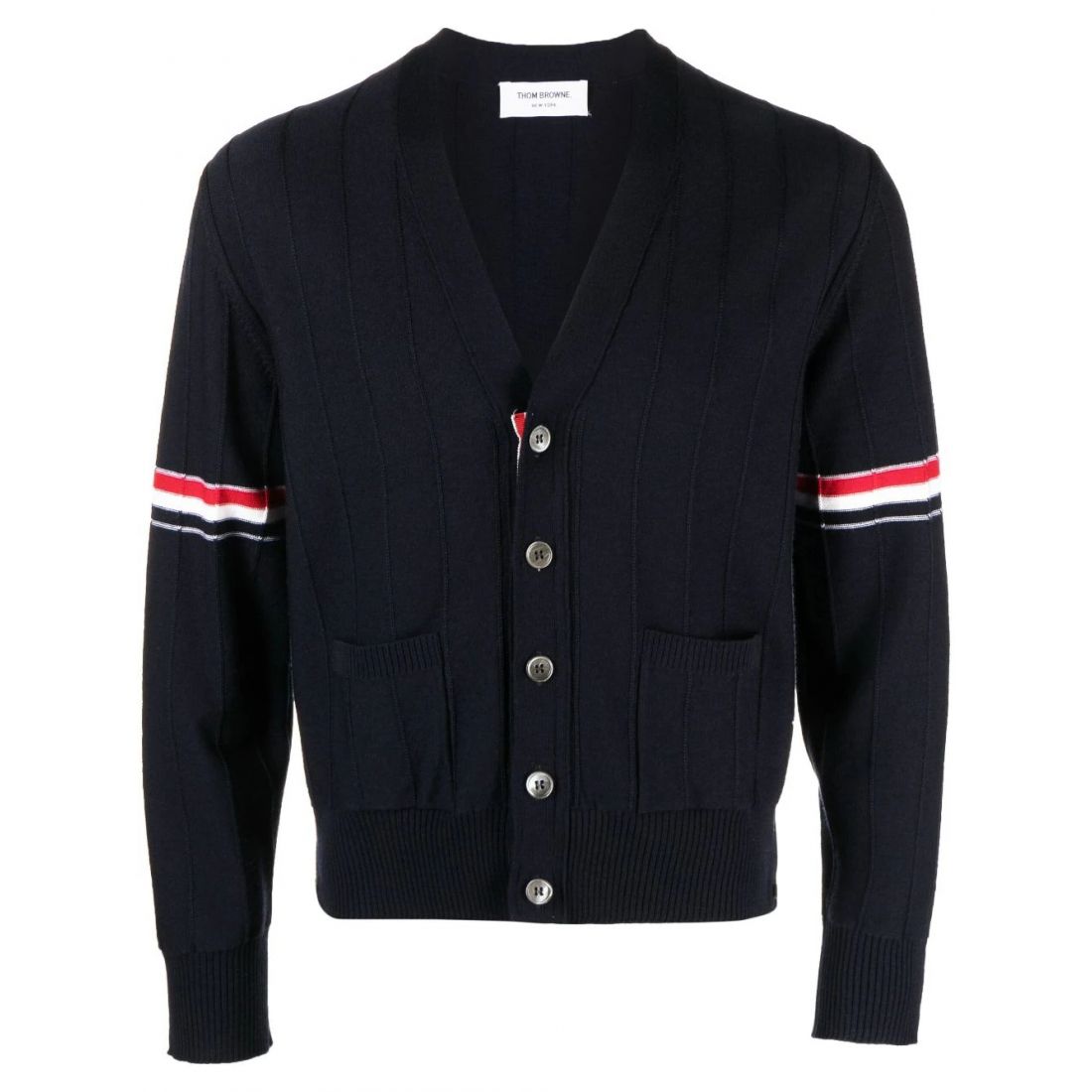 Thom browne - Cardigan 'Rwb Striped' pour Hommes