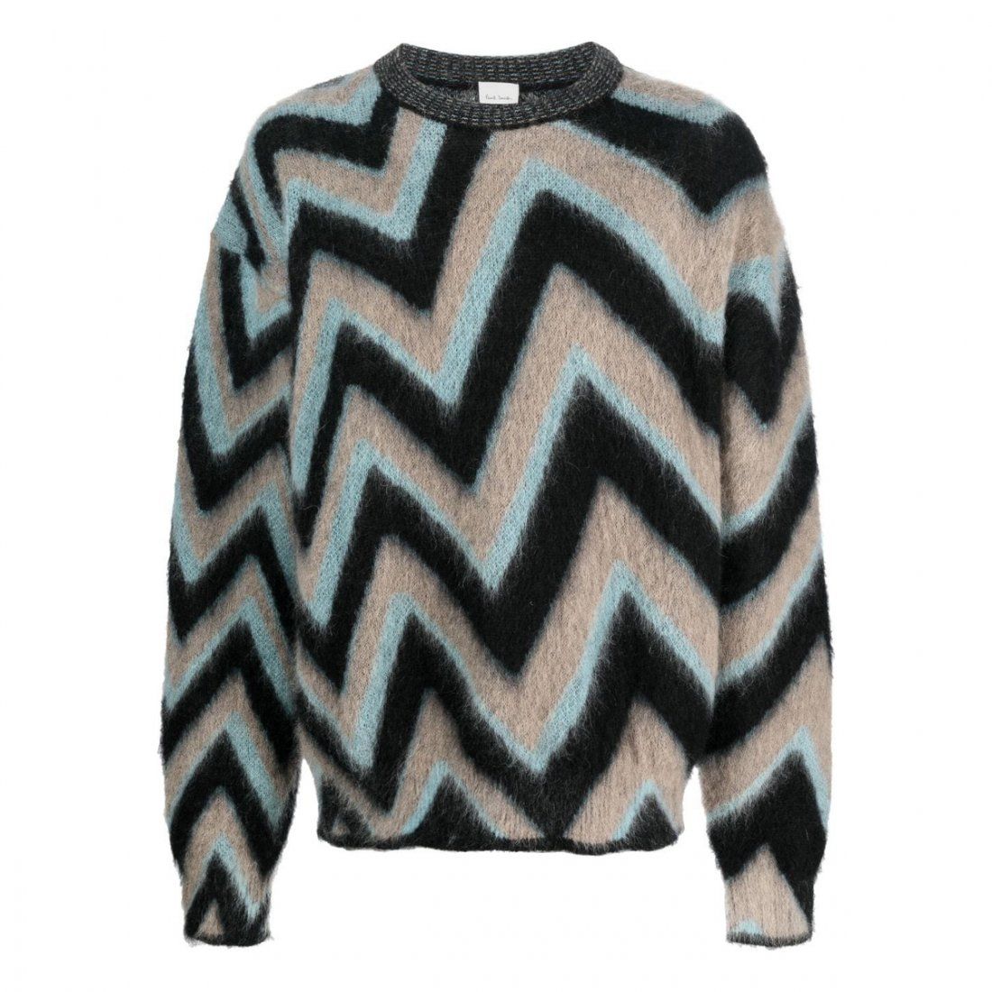 paul smith - Pull 'Contrasting Zig Zag' pour Hommes