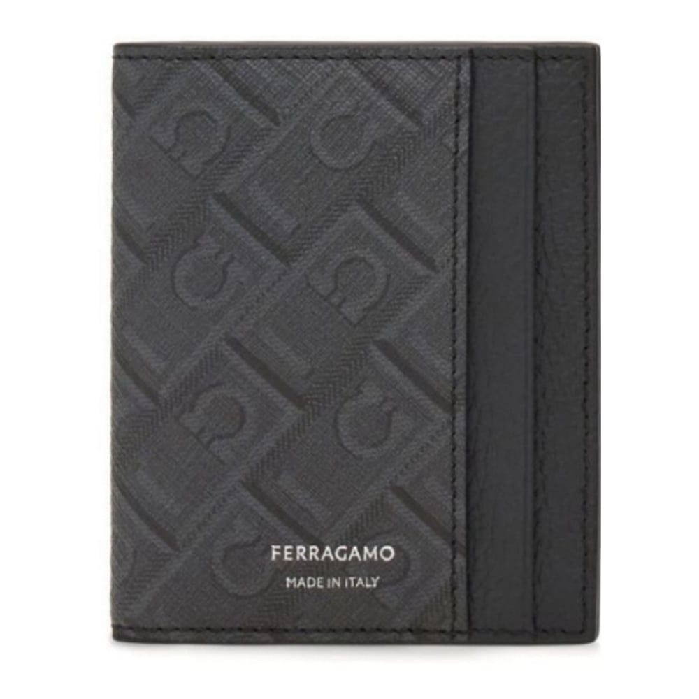 Ferragamo - Porte-carte 'Monogram' pour Hommes