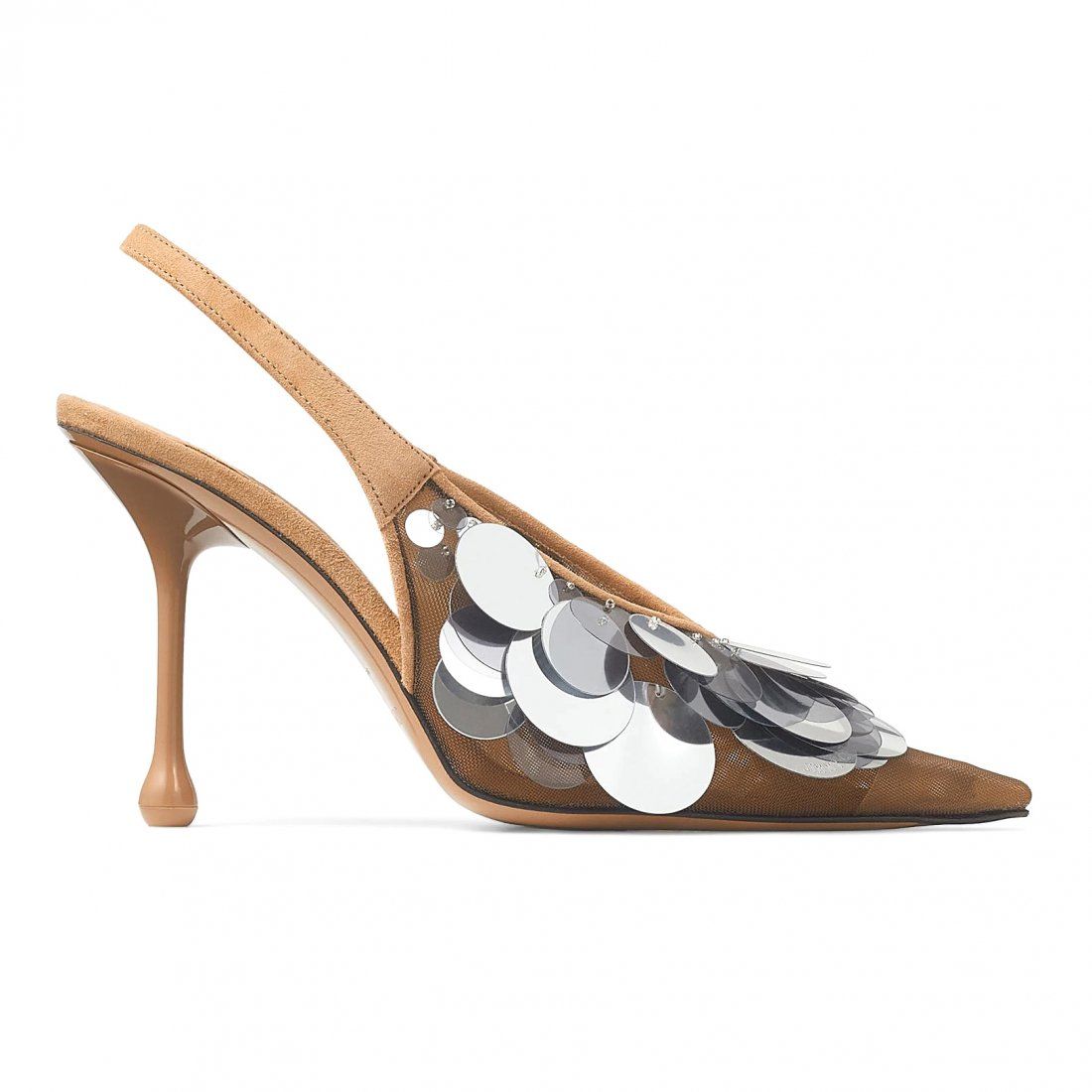 Jimmy choo - Escarpins à bride 'Biscuit Mesh Paillette' pour Femmes