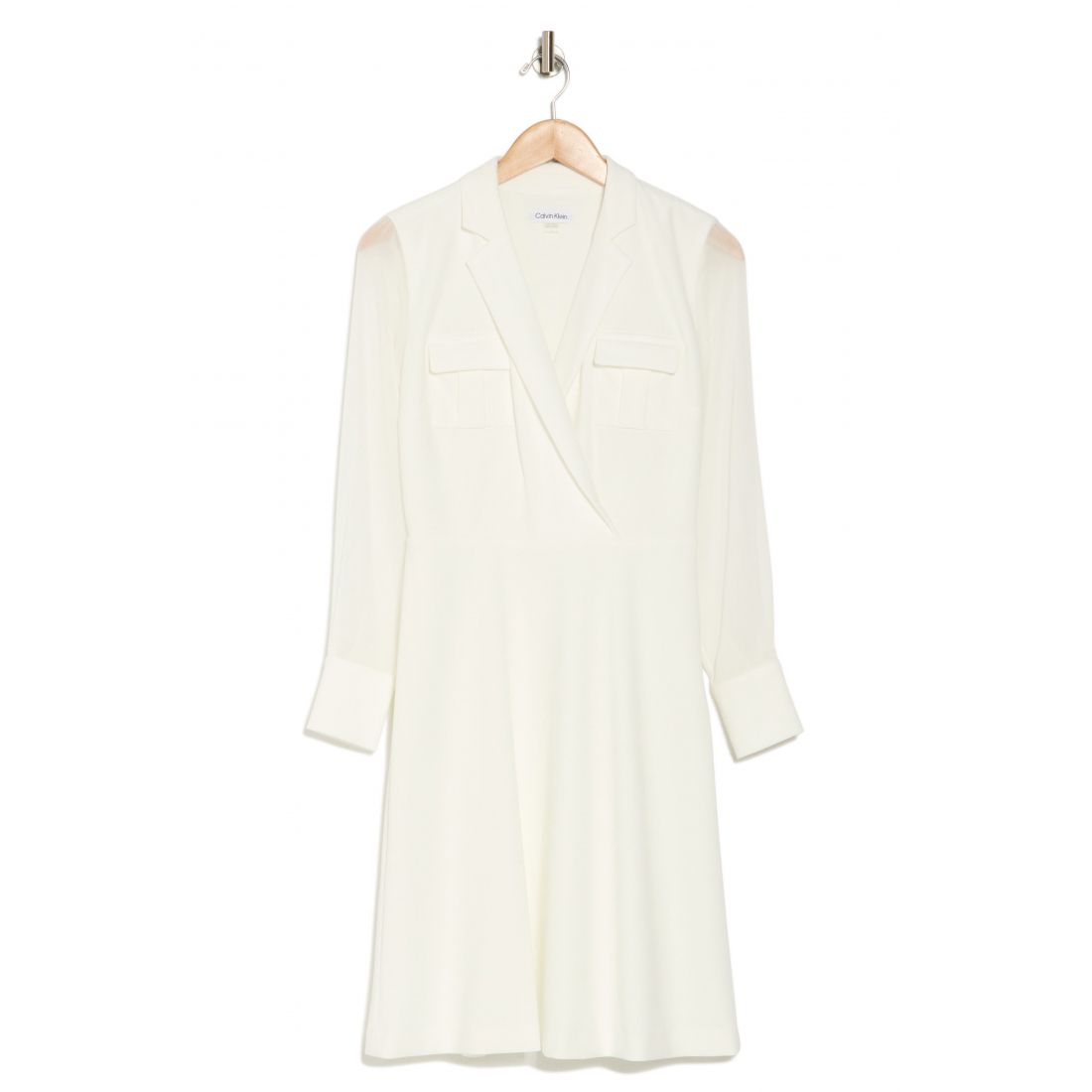 Calvin klein - Robe A-line 'Surplice Notch Lapel' pour Femmes