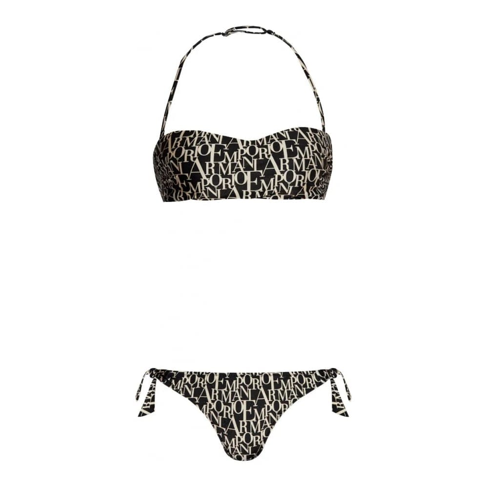 Emporio armani - "Bikini 'Logo-Print' pour Femmes"-XS