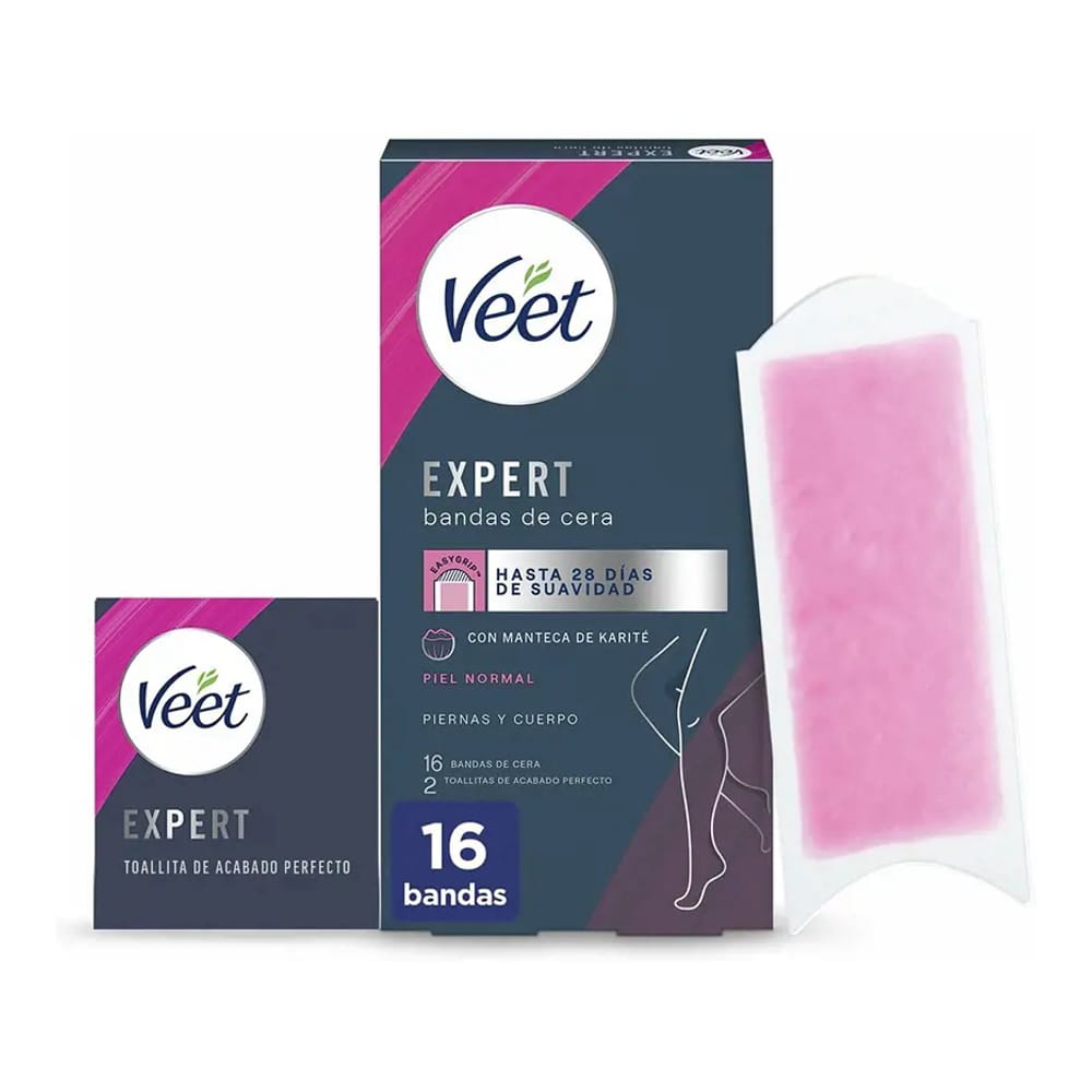 Veet - Bandes de cire 'Expert' - 16 Pièces