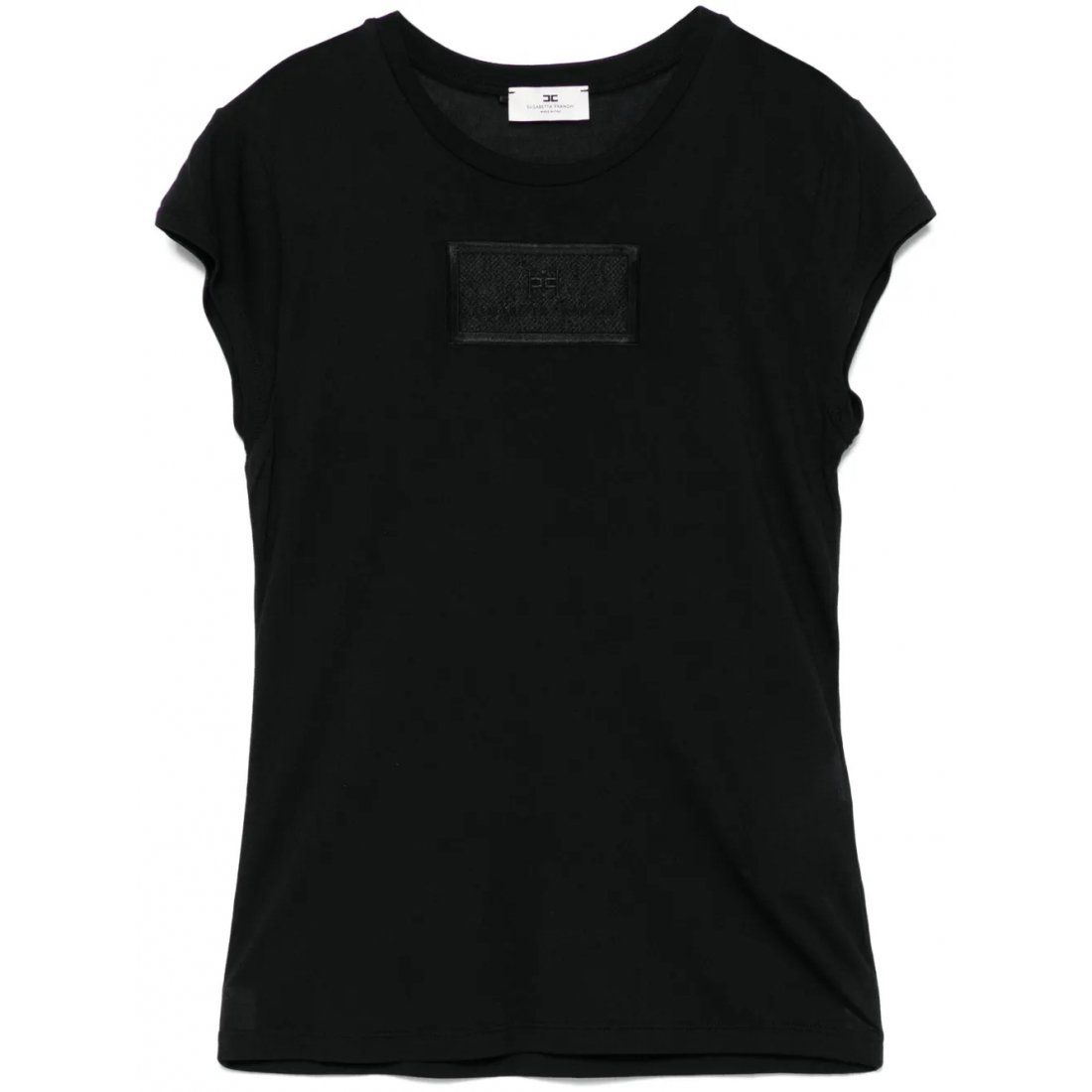Elisabetta franchi - T-shirt 'Logo-Patch' pour Femmes