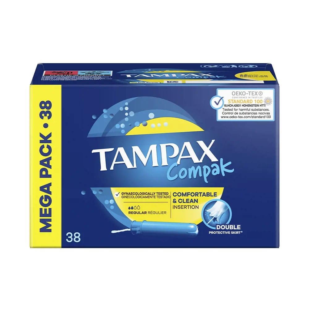 Tampax - Tampon 'Compak' - Regular 38 Pièces
