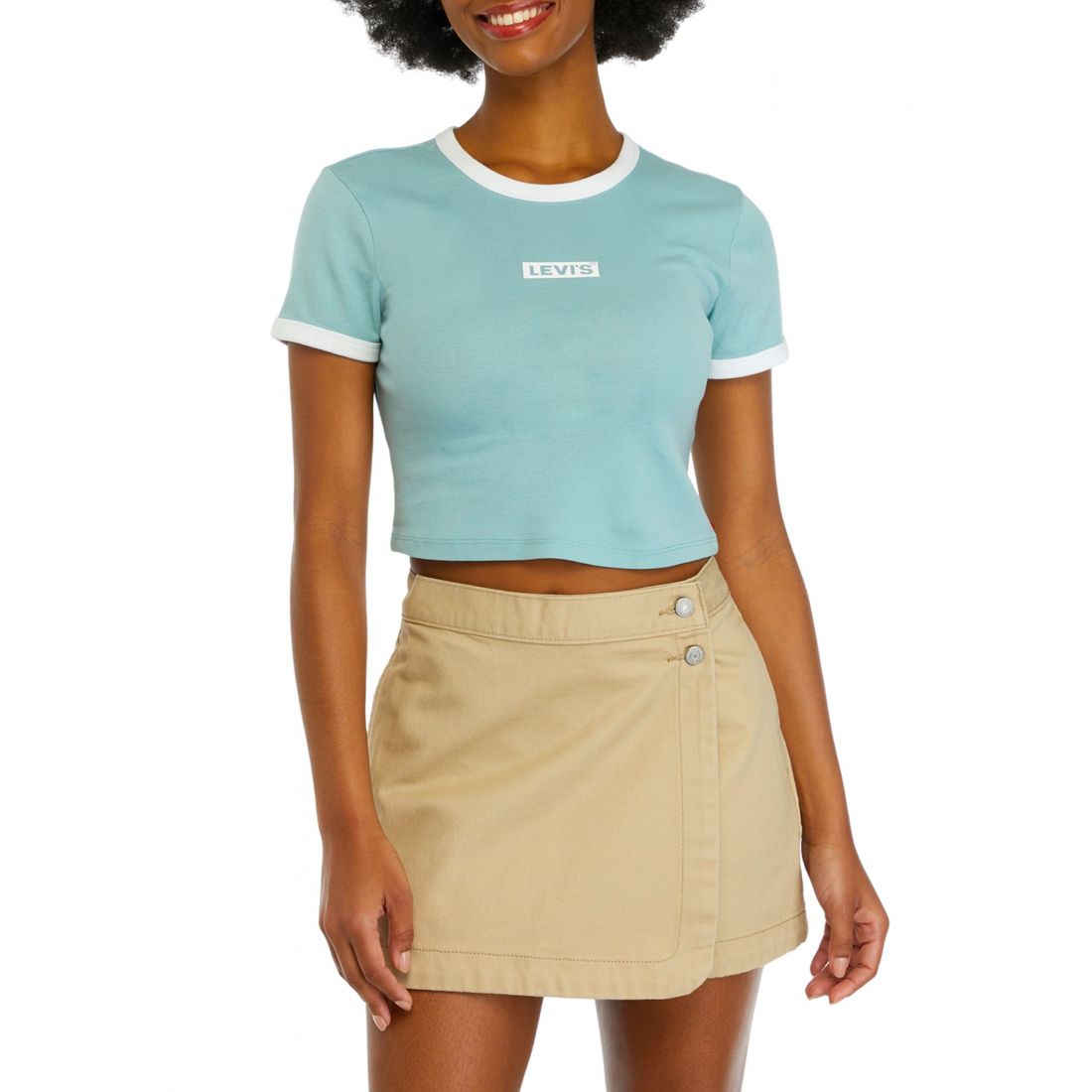 Levi's - T-shirt 'Mini Ringer Graphic' pour Femmes