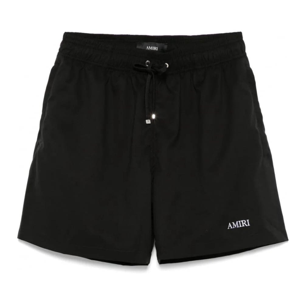 Amiri - Short de bain 'Embroidered-Logo' pour Hommes