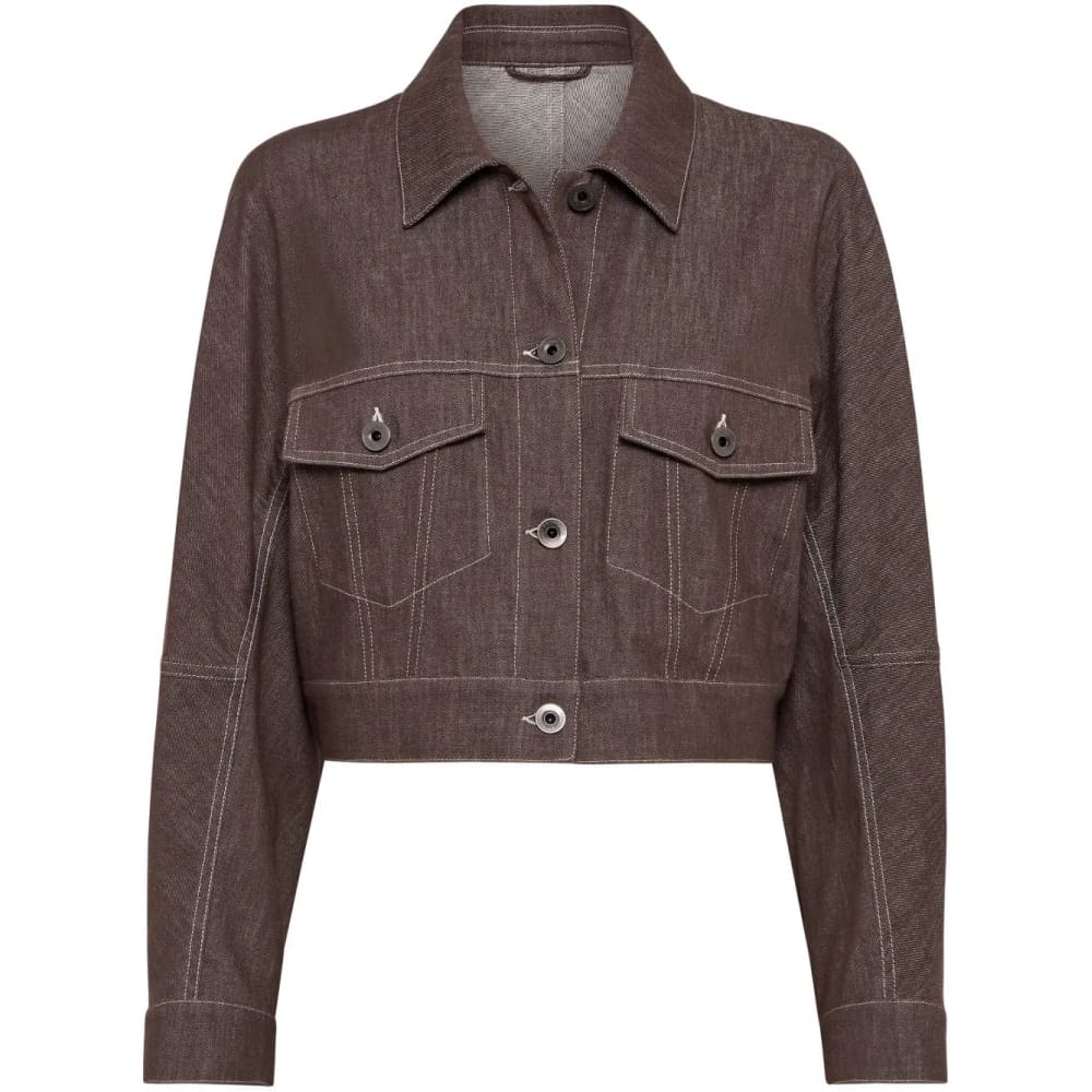 Brunello cucinelli - "Veste courte 'Monili Bead-Embellished' pour Femmes"