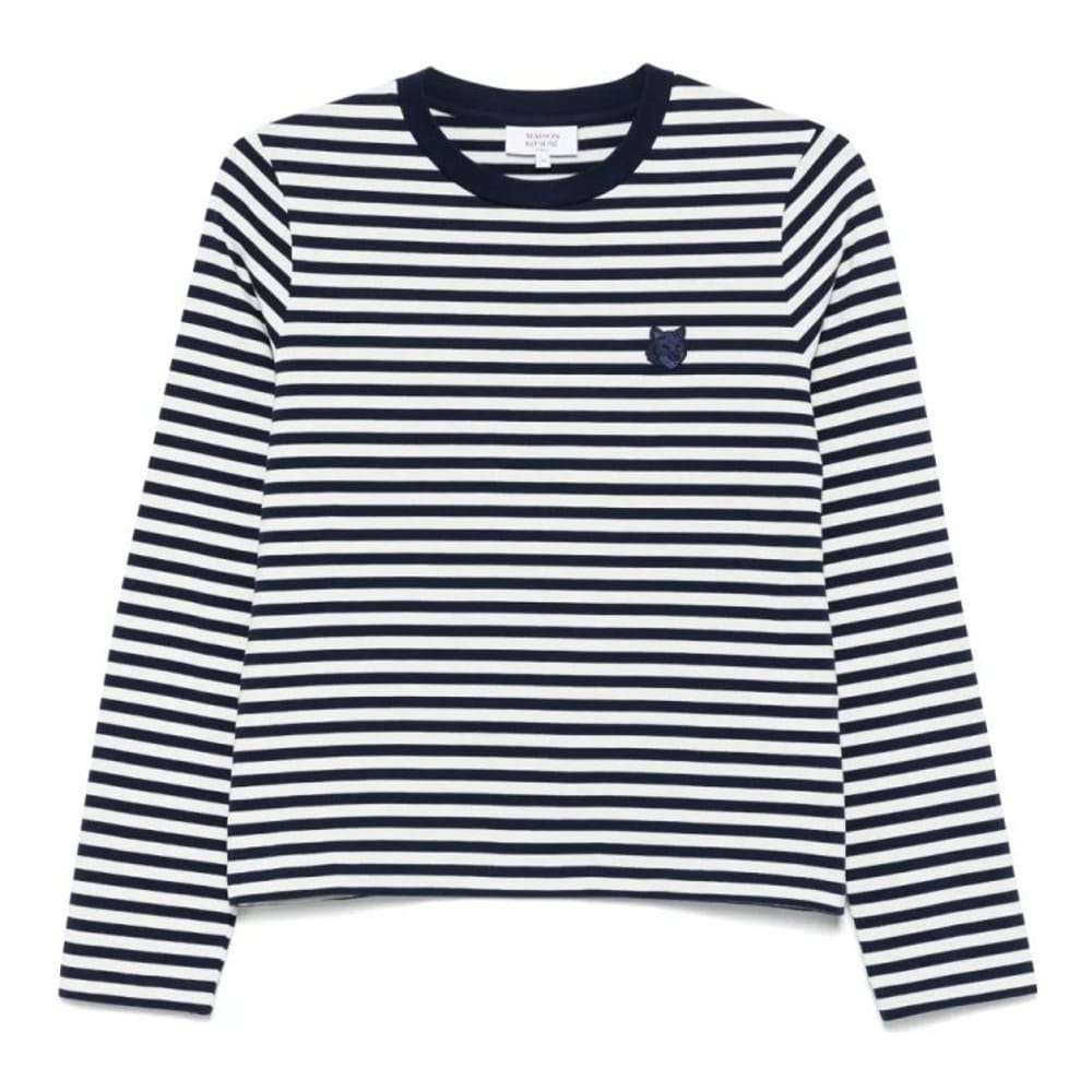 Maison kitsuné - "T-Shirt manches longues 'Striped' pour Femmes"