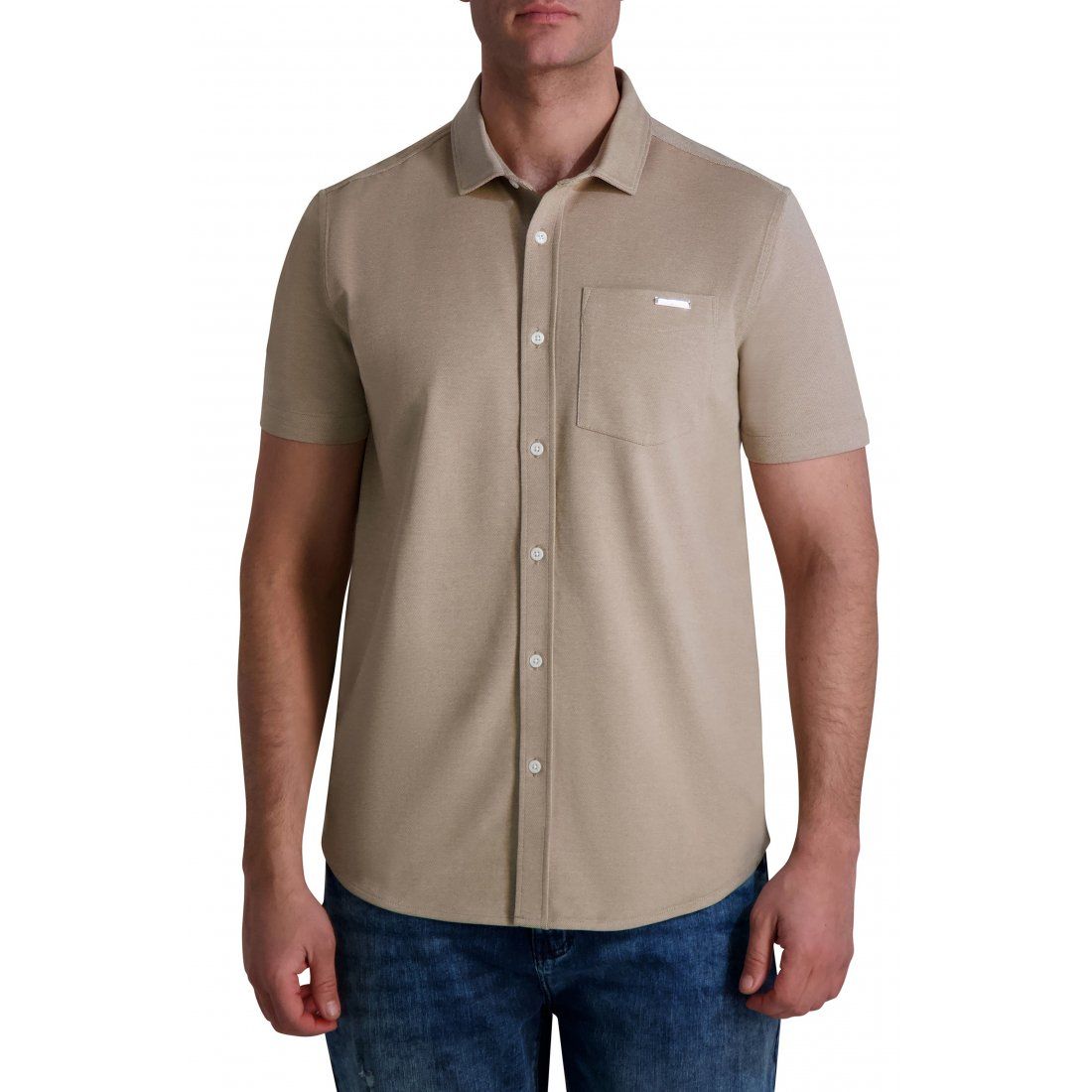Karl lagerfeld paris - Chemise à manches courtes 'Oxford Knit' pour Hommes